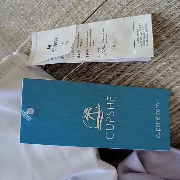 Women's Color Purple White Block Tie Side One Piece Swimsuit Size Midium - Picture 12 of 13